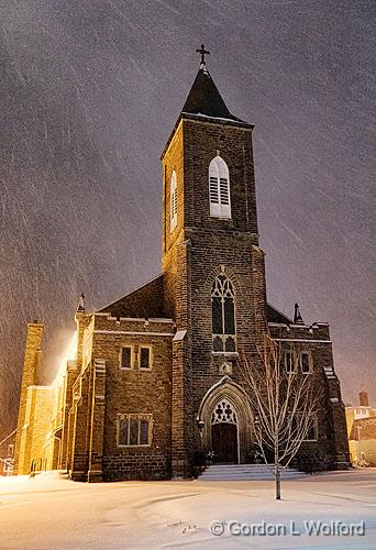 First Significant Snowfall 2011-12_19120-3.jpg - St. Francis de Sales Church photographed at Smiths Falls, Ontario, Canada. 